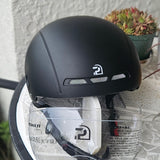 cycle helmet with visor and vents easy size adjust system