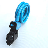 blue bike lock