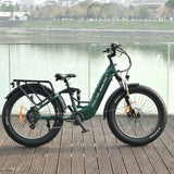 26 inch e bike full suspension step thro 750watt motor samsung battery