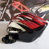 red cycle helmet