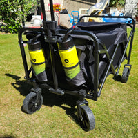 beach cart medium black beach trolley