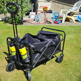 beach cart medium black beach trolley