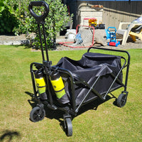 beach cart medium black beach trolley