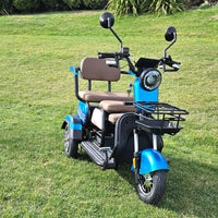 mobility scooter with lithium battery and seats 3 persons