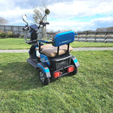 mobility scooter with lithium battery and seats 3 persons