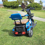 mobility scooter with lithium battery and seats 3 persons