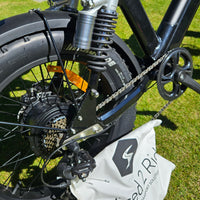 Black dual suspension 20 inch fat tyre Electric bike